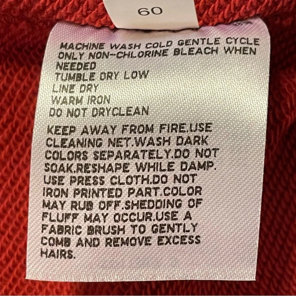 UNIQLO x LOONEY TUNES WB Long Sleeve Sweat Pullover Hoodie in Red‎ - Picture 9 of 9